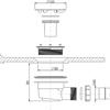 Сифон для душевых поддонов Санпласт / Sanplast 90мм  661-A0007