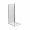 Душевая дверь Kolo First Pivot 100x190, 2-элементные, закаленное стекло, серебряный блеск