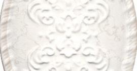 Плитка овальная (круглая) / Плитка-декор настенный бренда Kerama Marazzi коллекция Белгравия, размер 12х16 см., светлый