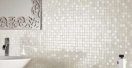 Белая Мозаика для облицовки стен и пола кухни, ванной в квартире и коттедже