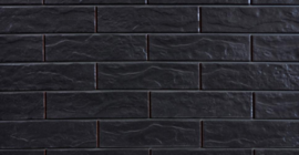 Черная Клинкерная плитка стильно, отделка стен