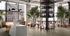Дизайн помещения с коллекцией керамической плитки и керамогранита бренда Italon коллекции Timeless
