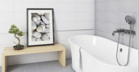 Плитка для ванной, туалета бренда Сокол из коллекции Руан