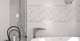 Ванная комната с керамической плиткой бренда Gracia Ceramica коллекции Bianca, белого цвета