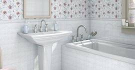 Интерьер ванной комнаты с коллекцией керамической плитки бренда Керама Марацци (Kerama Marazzi)