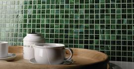 Зеленая Мозаика для интерьера кухни, ванной, санузла