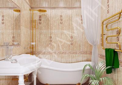 Плитка пальмира в интерьере ванной фото