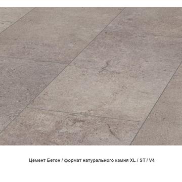 Ламинат Kronotex Mega PLUS Цемент бетон 4Vфаска 138х32,6х8 серый