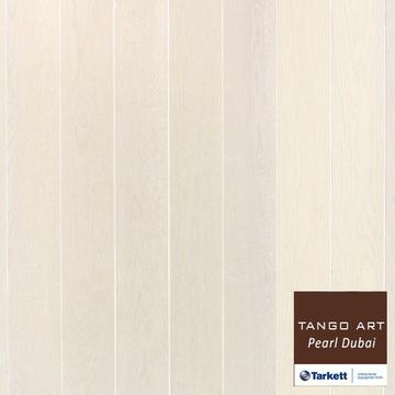 Паркетная доска Tarkett TANGO ART  PEARL DUBAI, фаска-4V, 2215х164х14, белый