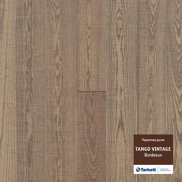 Паркетная доска Tarkett TANGO VINTAGE Бордо,  фаска-4V, 2215х164х14, коричневый
