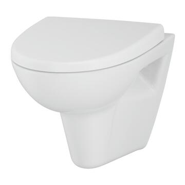 Унитаз подвесной Cersanit Parva New Clean On, с сиденьем
