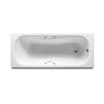 Стальная ванна Roca Princess N 150х75 см., с ручками, шумоизоляцией, антискольжением