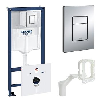Инсталляция для подвесного унитаза Grohe Rapid SL, с кнопкой