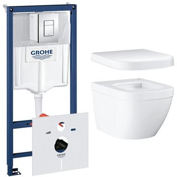 Унитаз подвесной Grohe Euro 4 Rapid SL Cosmopolitan WC, с инсталляцией, с крышкой