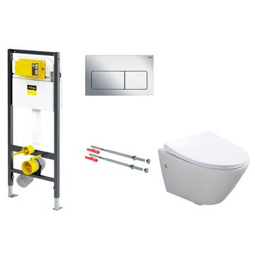 Унитаз подвесной BelBagno, с инсталляцией Viega Prevista Dry