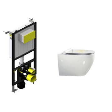 Унитаз подвесной BelBagno Sfera-R, с инсталляцией BelBagno BB-T421 Унитаз подвесной BelBagno Sfera-R, с инсталляцией BelBagno BB-T421