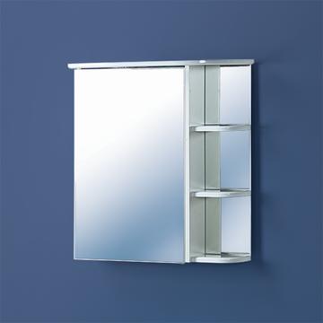 Зеркальный шкаф для ванной Акваль Милана 70х65х22, белый
