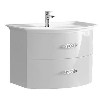 Подвесная тумба для ванной под раковину Belux Версаль 89.8х60х58.5, белый