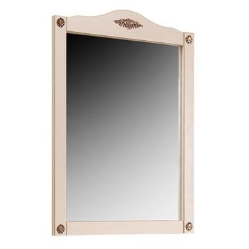 Зеркало для ванной Belux Верди 82х102х2.2, слоновая кость матовый с золотой патиной
