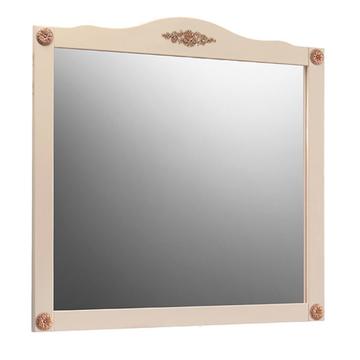 Зеркало для ванной Belux Верди 108х102х2.2, слоновая кость матовый с золотой патиной