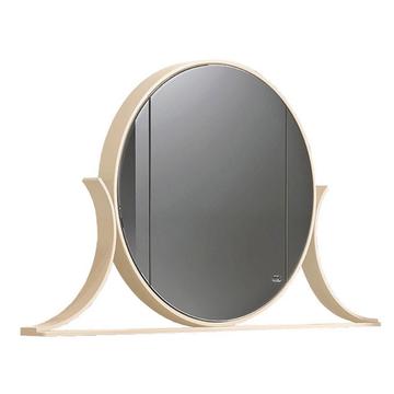 Зеркальный шкаф для ванной Belux Версаль 138х83.2х10.4, бежевый глянцевый