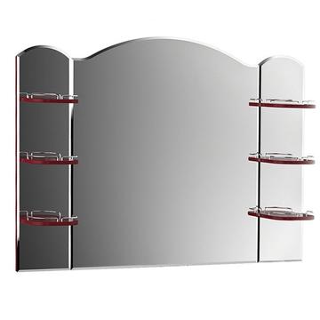 Зеркало для ванной Belux Орсе 144,7х17,9х102,4, В 140, бордовый