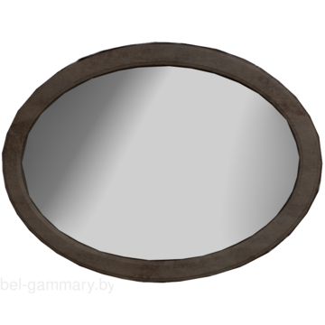 Зеркало в раме Гамма Люкс 3 650х900 (камень темный)