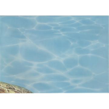 Плитка-панно настенное Березакерамика Лазурь 35x25, Морской мир 8, бирюзовый