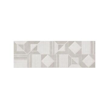 Декор плитка Beryoza Ceramica Линис 75x25, геометрис серый