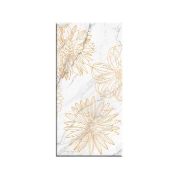 Декор плитка Beryoza Ceramica BRIERE FLOWER 1 60x30, белый