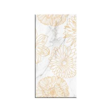 Декор плитка Beryoza Ceramica BRIERE FLOWER 2 60x30, белый