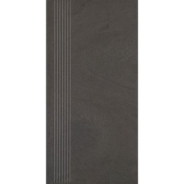 Плитка для ступеней Paradiz Rockstone 29.8х59.8, графит, матовая