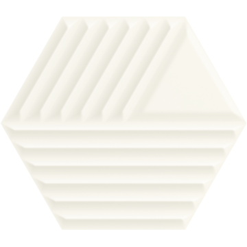 Настенная плитка Paradyz Woodskin 19.8х17.1, bianco heksagon struktura C
