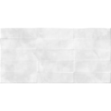 Настенная плитка Cersanit Carly 59.8х29.8, рельеф, кирпичи, светло-серый