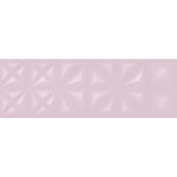 Настенная плитка Cersanit Lila 75х25, рельеф розовый