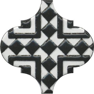 Плитка-декор настенный Kerama Marazzi Арабески 6.5х6.5, глянцевый орнамент