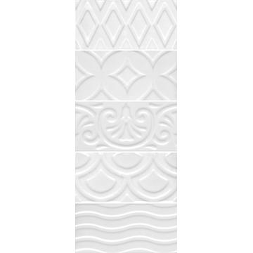 Плитка-декор настенный Kerama Marazzi Авеллино 7.4х15, белый структура микс