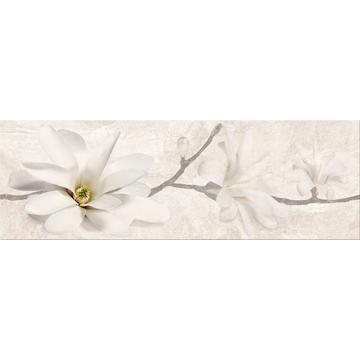 Плитка-декор настенная Opoczno Stone Flowers 75x25, inserto beige
