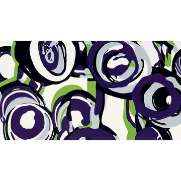 Плитка-декор настенный Tubadzin Colour 59.3x32.7, Hoop Violet