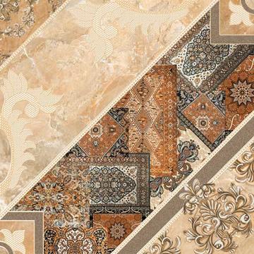 Напольная плитка Интеркерама Carpets 43х43, тёмно-коричневый