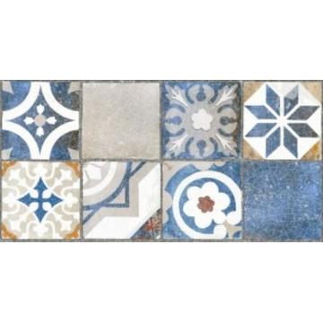 Плитка Декор Нефрит Керамика Лофт 2 40x20, синий