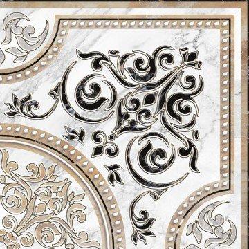 Плитка-декор напольный Alma Ceramica Arina 41.8х41.8, угол
