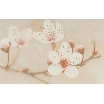 Декор настенный Шахтинская плитка Сакура 25х40, коричневый 02
