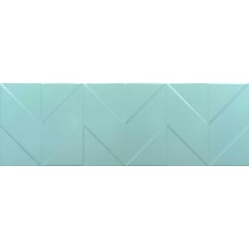 Настенная керамическая плитка Керамин Танага 4Д 75x25, голубой