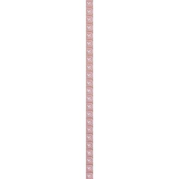 Фриз настенный Керамин Бисер 1 24,6х0,9 розовый