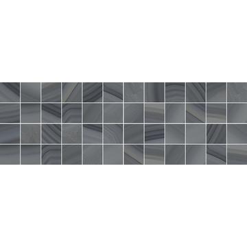 Плитка-декор настенный Laparet Agat 60х20, мозаичный, серый