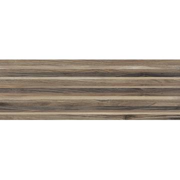Настенная плитка Laparet Zen 60х20, полоски, коричневый