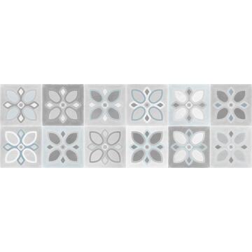 Настенная плитка Meissen Keramik Lissabon 75х25, пэчворк, многоцветный