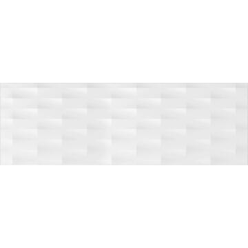 Настенная плитка Meissen Keramik Trendy 75х25, рельеф, пики, белый Настенная плитка Meissen Keramik Trendy 75х25, рельеф, пики, белый