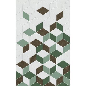 Плитка-декор настенный Unitile Веста 40х25, зеленая 01